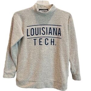 Louisiana Tech Woolly Threads Natural Pullover Unisex XS Vintage Style